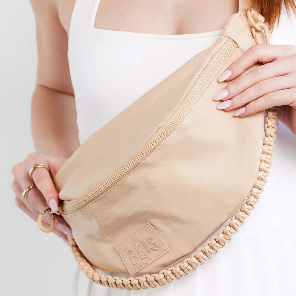 BEIS The Sport Pack in Beige (NWT)